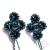 Bermuda Blue, efektowne kolczyki z kryształami Swarovskiego, beading / Sol / Biżuteria / Kolczyki