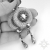 Celevon, kolczyki z hematytem i kryształami Swarovskiego, haft koralikowy, beading / Sol / Biżuteria / Kolczyki