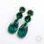 Sol, Biżuteria, Kolczyki, Emerald, kolczyki z kryształami Swarovskiego, beading
