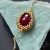 Lair, bransoletka z fasetowanym rubinem, beading / Sol / Biżuteria / Bransolety