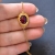 Lair, bransoletka z fasetowanym rubinem, beading / Sol / Biżuteria / Bransolety