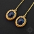 Gorm, kolczyki z szafirami, beading / Sol / Biżuteria / Kolczyki