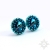 Sol, Biżuteria, Kolczyki, Bermuda blue, kolczyki z kryształami Swarovskiego, beading