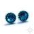 Bermuda blue, kolczyki z kryształami Swarovskiego, beading / Sol / Biżuteria / Kolczyki