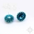 Bermuda blue, kolczyki z kryształami Swarovskiego, beading / Sol / Biżuteria / Kolczyki