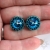 Bermuda blue, kolczyki z kryształami Swarovskiego, beading / Sol / Biżuteria / Kolczyki