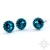 Bermuda blue, kolczyki z kryształami Swarovskiego, beading / Sol / Biżuteria / Kolczyki