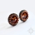 Sol, Biżuteria, Kolczyki, Smoked topaz, kolczyki z kryształami Swarovskiego, beading