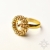 Sol, Biżuteria, Pierścionki, Golden shadow, pierścionek z kryształem Swarovskiego, beading