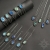 Mithril, bransoletka z fasetowanym labradorytem, beading / Sol / Biżuteria / Bransolety