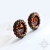 Smoked topaz, kolczyki z kryształami Swarovskiego, beading / Sol / Biżuteria / Kolczyki