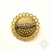 Golden Shadow, broszka z kryształem Swarovskiego, haft koralikowy / Sol / Biżuteria / Broszki