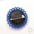 Sapphire, broszka z kryształem Swarovskiego, haft koralikowy / Sol / Biżuteria / Broszki