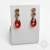Red magma, kolczyki z kryształami Swarovskiego, beading / Sol / Biżuteria / Kolczyki