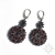 Sanguin, ażurowe kolczyki z kryształkami, beading / Sol / Biżuteria / Kolczyki