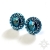 Sol, Biżuteria, Kolczyki, Bermuda blue II, kolczyki z kryształami Swarovskiego, beading