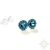 Bermuda blue II, kolczyki z kryształami Swarovskiego, beading / Sol / Biżuteria / Kolczyki