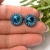 Bermuda blue II, kolczyki z kryształami Swarovskiego, beading / Sol / Biżuteria / Kolczyki