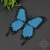 Niebieski motyl, brosza, beading / Sol / Biżuteria / Broszki