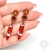 Red magma, kolczyki z kryształami Swarovskiego, beading / Sol / Biżuteria / Kolczyki