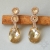 Golden Shadow, kolczyki z kryształami Swarovskiego, beading / Sol / Biżuteria / Kolczyki