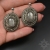 Celebros II, kolczyki ze srebrnymi obsydianami, haft koralikowy / Sol / Biżuteria / Kolczyki