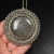 Celebros II, wisior ze srebrnym obsydianem, haft koralikowy / Sol / Biżuteria / Wisiory
