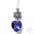 Serce Heliotrope, wisiorek z kryształami Swarovskiego, beading / Sol / Biżuteria / Wisiory