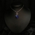 Serce Heliotrope, wisiorek z kryształami Swarovskiego, beading / Sol / Biżuteria / Wisiory