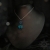 Serce Bermuda Blue, wisiorek z kryształami Swarovskiego, beading / Sol / Biżuteria / Wisiory