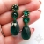 Emerald, kolczyki z kryształami Swarovskiego, beading / Sol / Biżuteria / Kolczyki