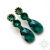 Emerald, kolczyki z kryształami Swarovskiego, beading / Sol / Biżuteria / Kolczyki