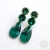 Sol, Biżuteria, Kolczyki, Emerald, kolczyki z kryształami Swarovskiego, beading