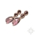Sol, Biżuteria, Kolczyki, Antique Pink, kolczyki z kryształami Swarovskiego, beading