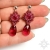 Fuchsia, kolczyki z kryształami Swarovskiego, beading / Sol / Biżuteria / Kolczyki