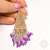 Tirai, "indiańskie" kolczyki w kolorze złotym, beading / Sol / Biżuteria / Kolczyki