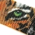 Eye of the Tiger, szeroka wyplatana bransoleta, beading / Sol / Biżuteria / Bransolety
