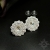 Blanche, ślubne kolczyki z kryształami Swarovskiego, beading / Sol / Biżuteria / Kolczyki