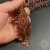Yávan, różowo-złote "indiańskie" kolczyki, beading / Sol / Biżuteria / Kolczyki