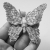 Zimowy motyl, broszka, beading / Sol / Biżuteria / Broszki