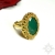 Aldantil, pierścionek z chalcedonem, beading / Sol / Biżuteria / Pierścionki
