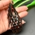 Inyocha, czarno-czerwono-brązowe "indiańskie" kolczyki, beading / Sol / Biżuteria / Kolczyki