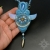 Heavenly Messenger, niebieski naszyjnik z chalcedonem i pirytem, haft koralikowy / Sol / Biżuteria / Naszyjniki