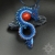 Nasaith, wisior ze smokiem, beading / Sol / Biżuteria / Wisiory