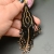 Hiasan, czarno-złote "indiańskie" kolczyki, beading / Sol / Biżuteria / Kolczyki