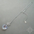 Serce Crystal Blue AB, wisiorek z kryształami Swarovskiego, beading / Sol / Biżuteria / Wisiory