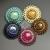 Fleur de jaspe, broszka z jaspisem, beading, haft koralikowy / Sol / Biżuteria / Broszki