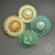 Fleur de jaspe, broszka z jaspisem, beading, haft koralikowy / Sol / Biżuteria / Broszki