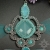 Titania, skrzydlaty wisior z kryształami, agatem, amazonitem i jadeitem, beading / Sol / Biżuteria / Wisiory