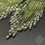 Surya, zielono-srebrne "indiańskie" kolczyki, beading / Sol / Biżuteria / Kolczyki